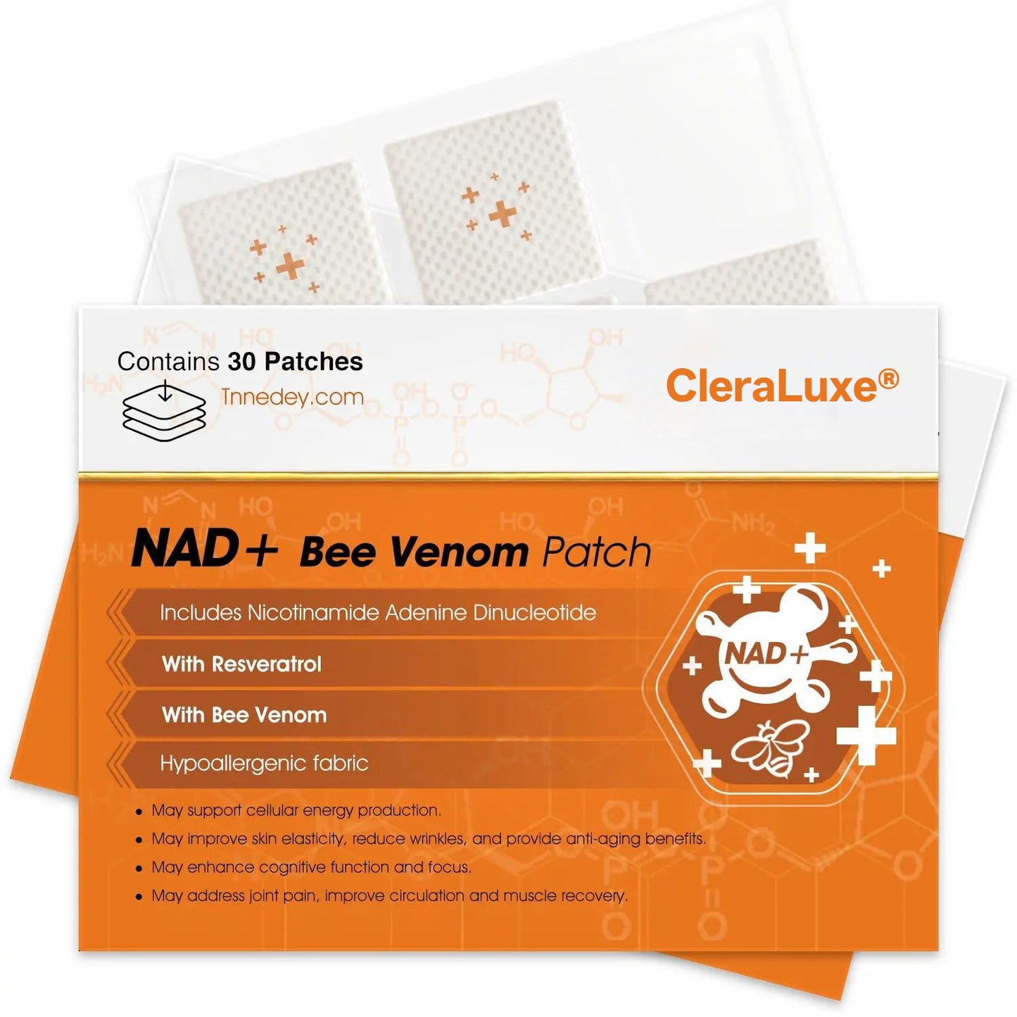 【Official Authorized Store】CleraLuxe® NAD+ Bee Venom Patch – Ultimate Skin Rejuvenation & Energy Boost(Last Day Discount:75%)